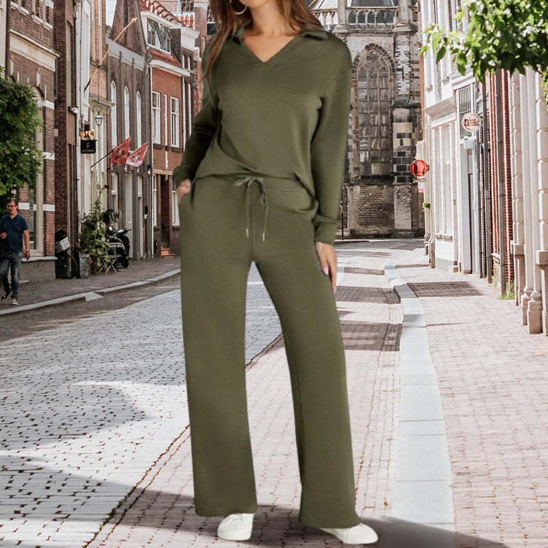 Lize| Moderen in sproščen dvodelni komplet za ženske z dolgimi rokavi 🌟👗