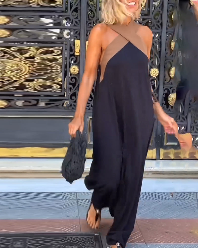 Anne | Elegantna obleka z prečnim izrezom