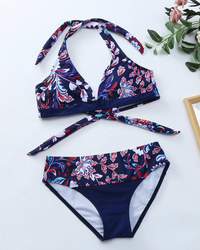 Bikini set s cvetličnim vzorcem