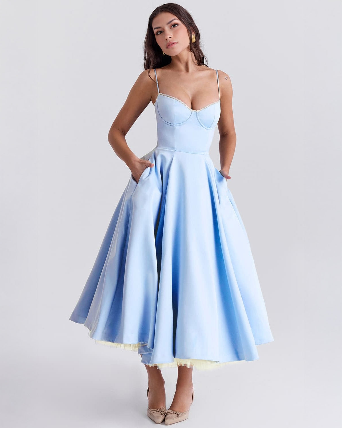Midi obleka Selene