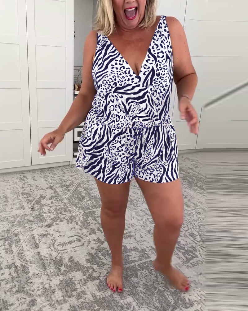 Slim Fit kopalke z zebra vzorcem