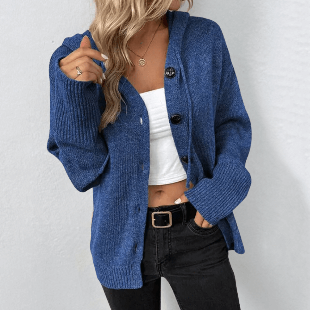 Brittan | Pleten cardigan z gumbi