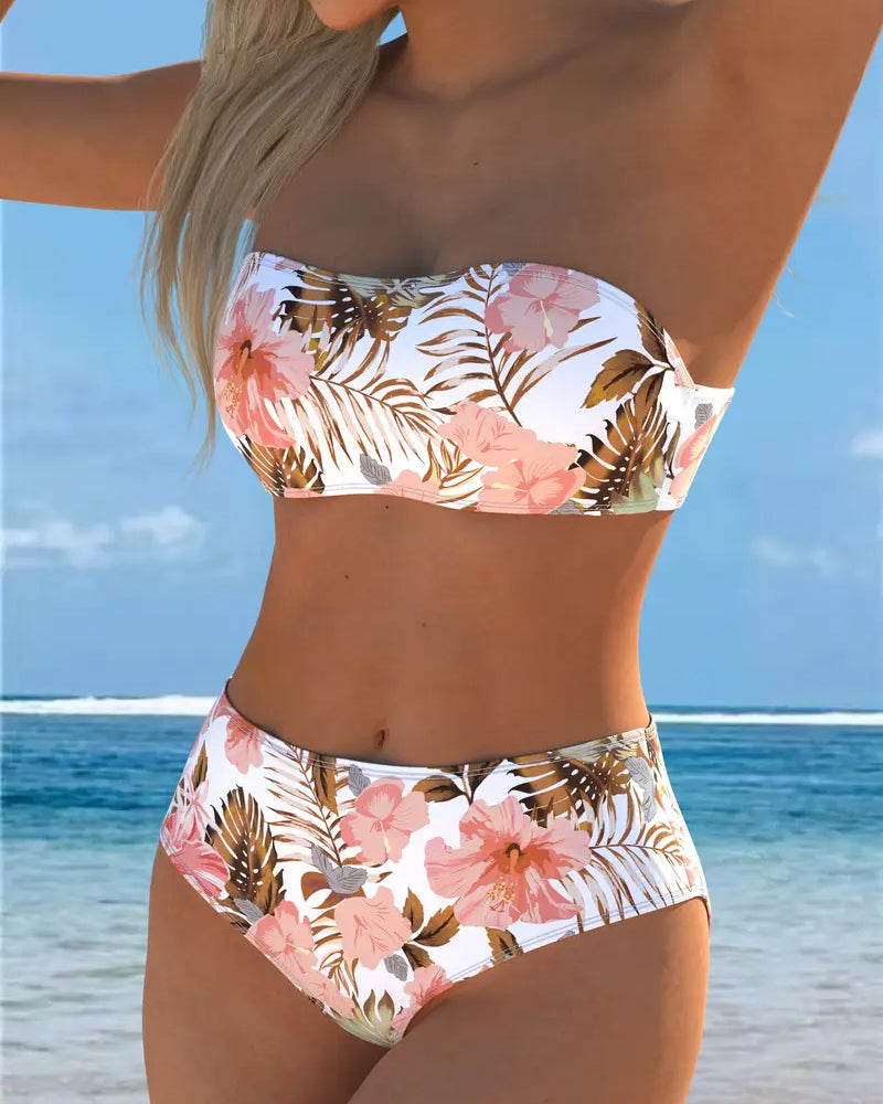 Bikini Bandeau S Tiskom