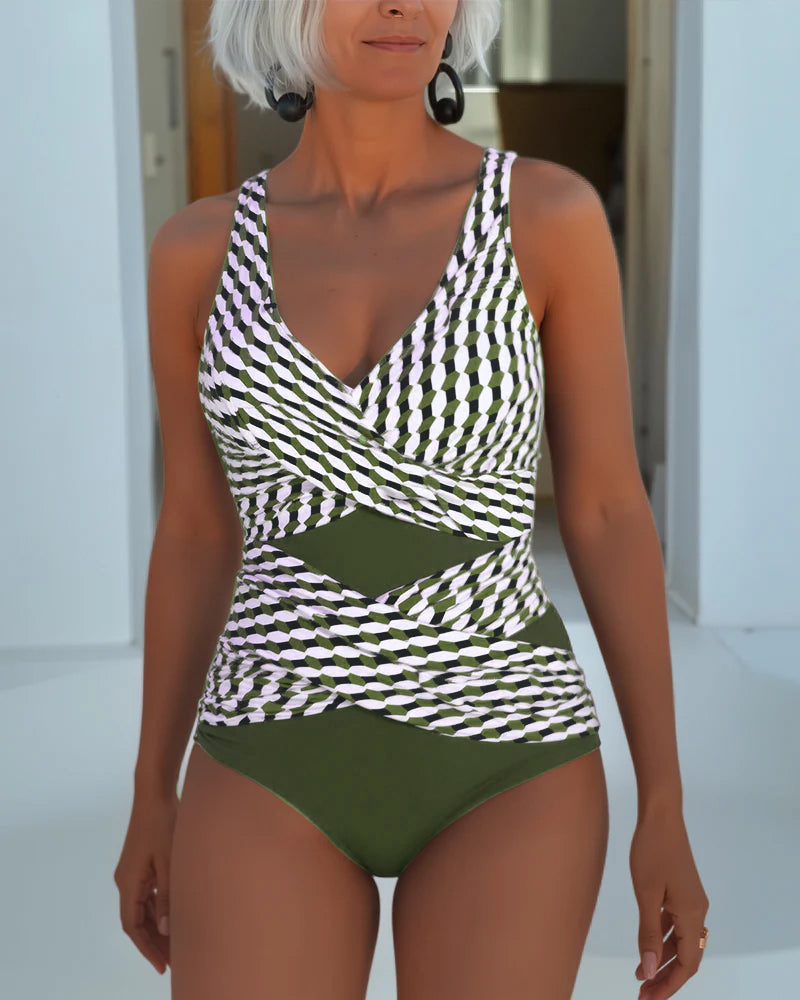 Bikini Design Croisé Médiéval pour Vêtements de Plage Décontractés