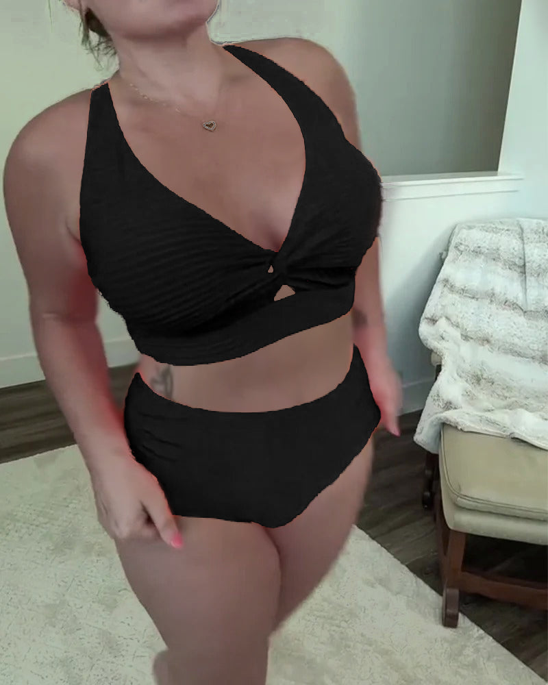 Bikini décontracté triangle uni