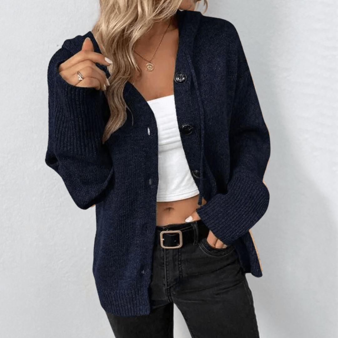 Brittan | Pleten cardigan z gumbi