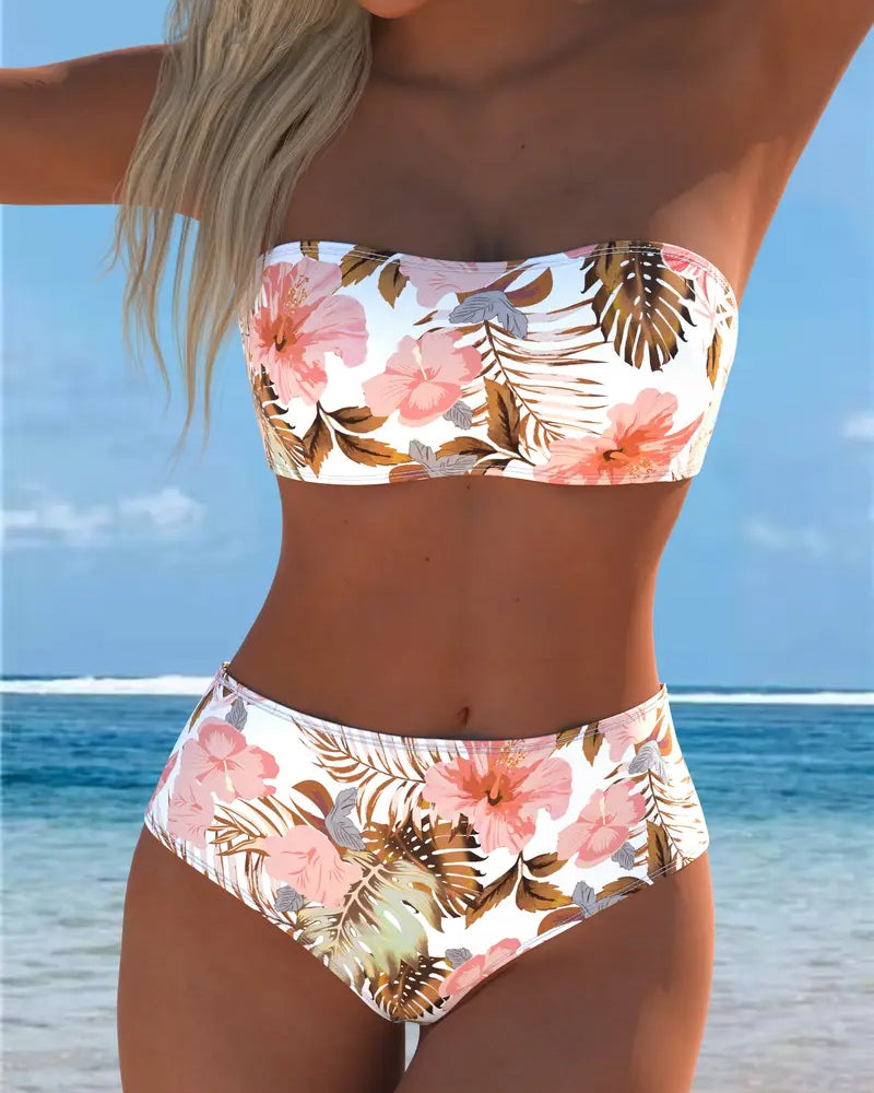 Bikini Bandeau S Tiskom