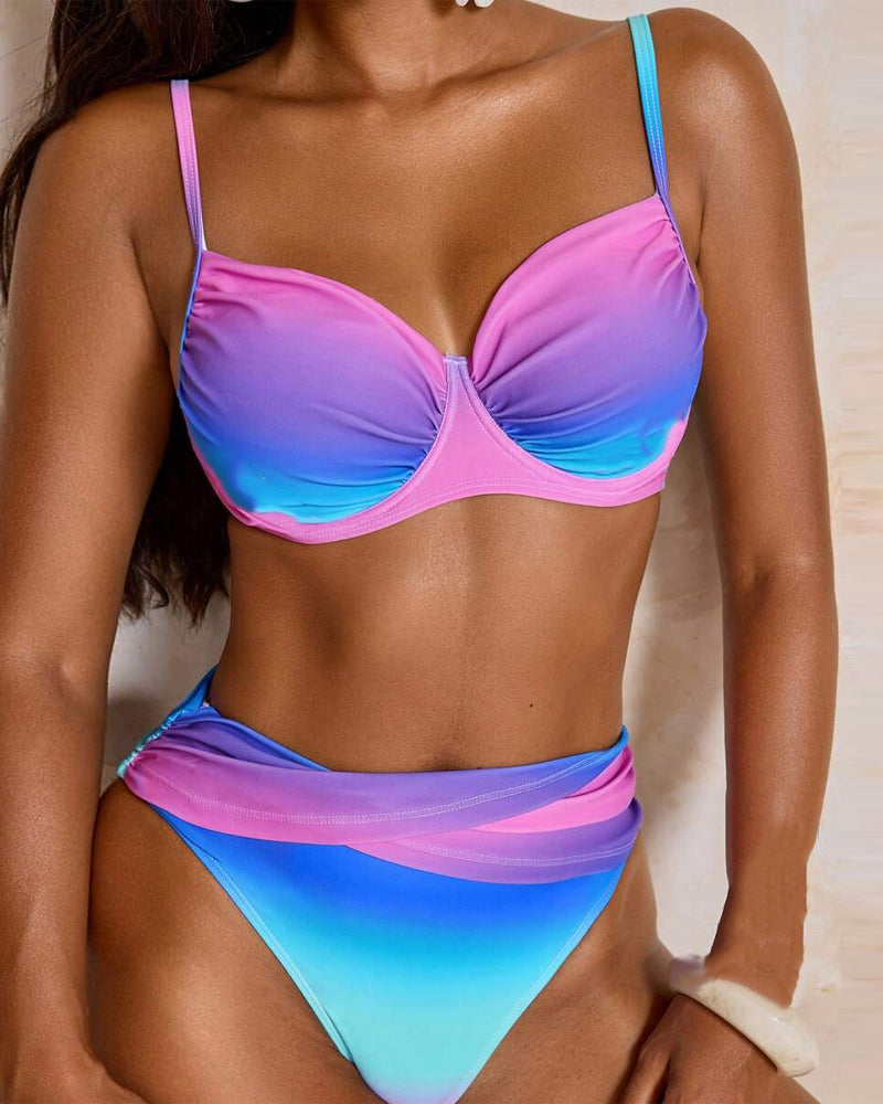 Bikini Dégradé Push-Up Modrček Sexy