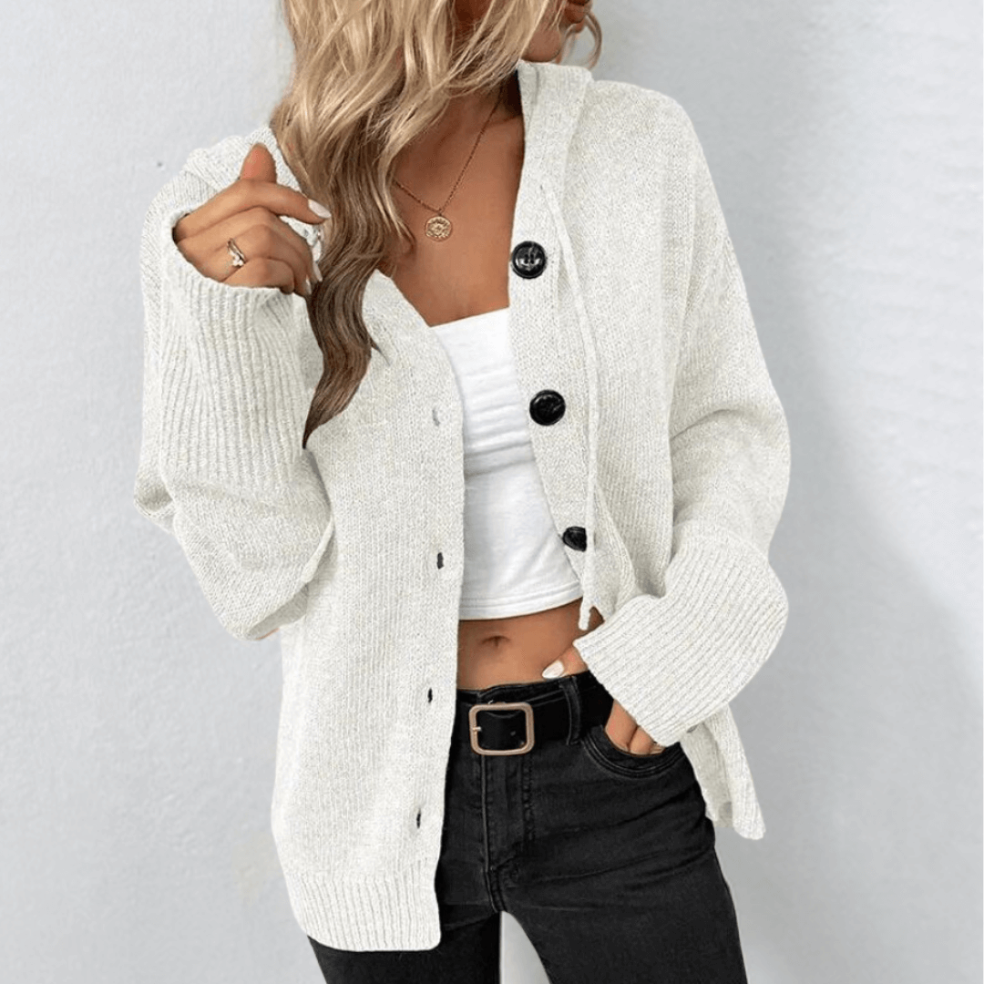 Brittan | Pleten cardigan z gumbi