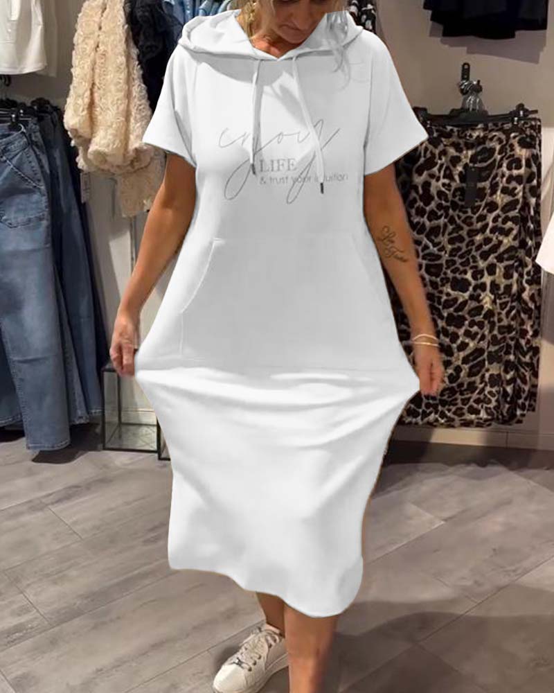 Saskia™ | Ohlapna obleka s kapuco