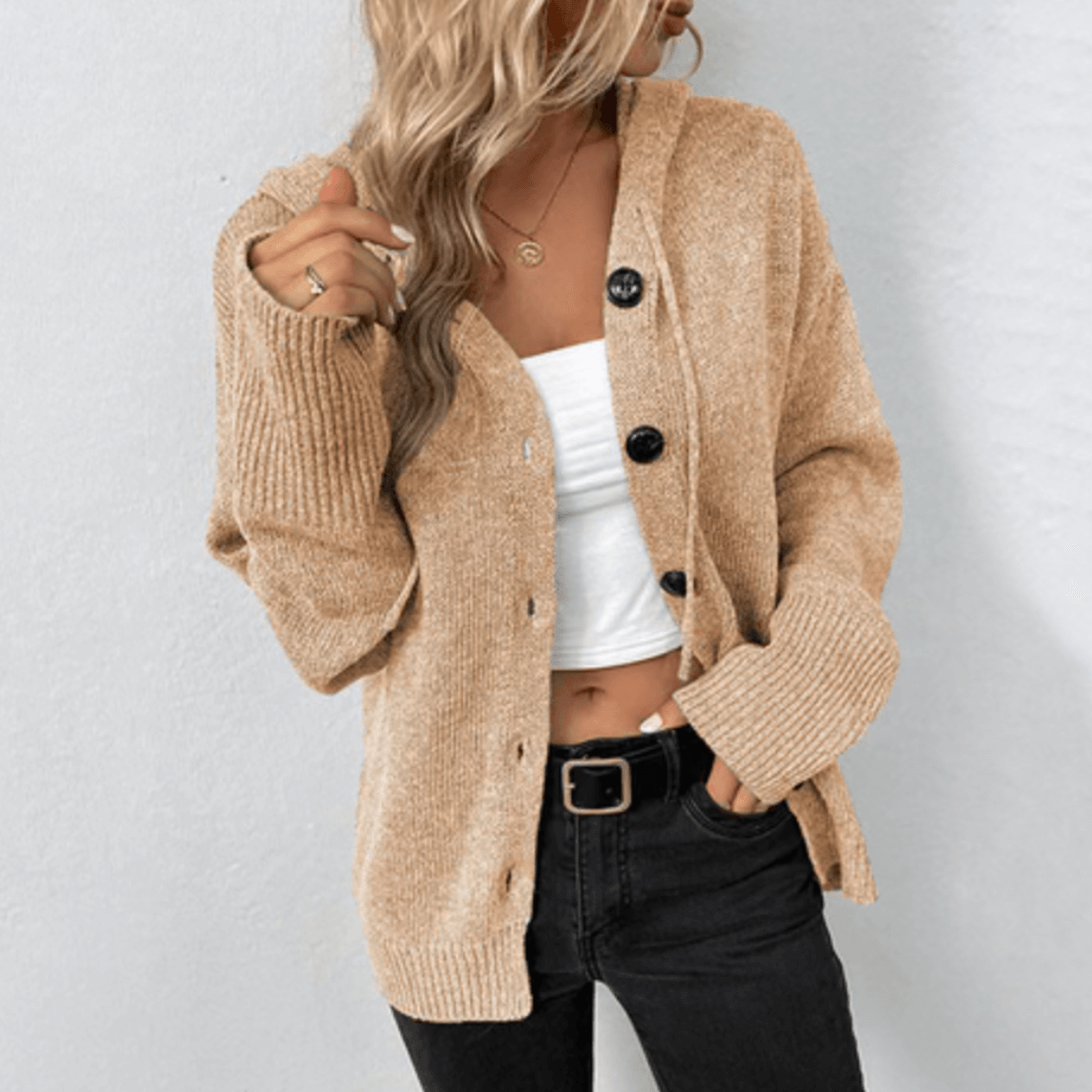 Brittan | Pleten cardigan z gumbi