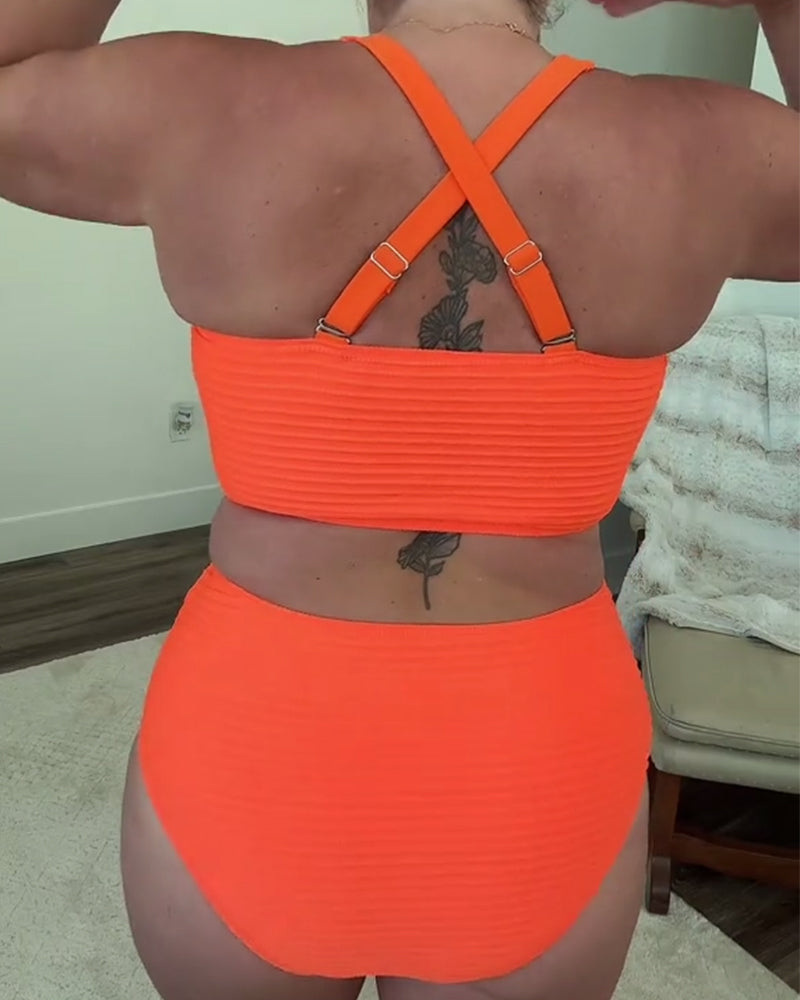 Bikini décontracté triangle uni