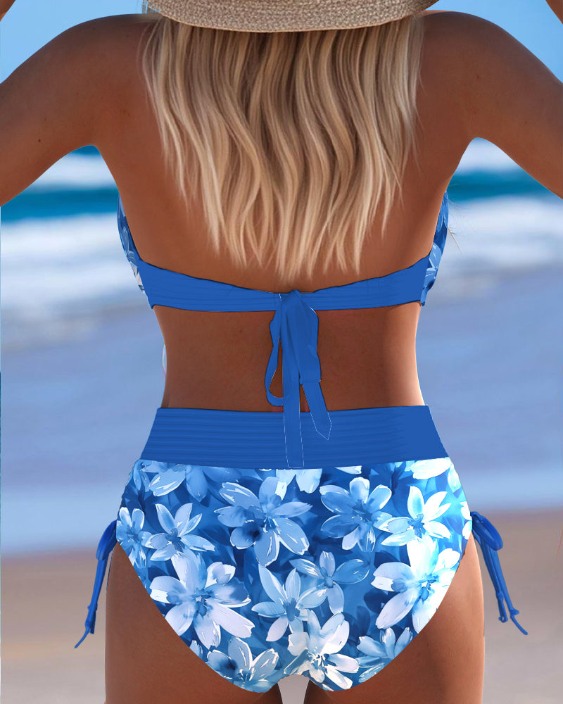 Bikini Seksualen Globok V Vzoru Dva Kosa Trikotnik