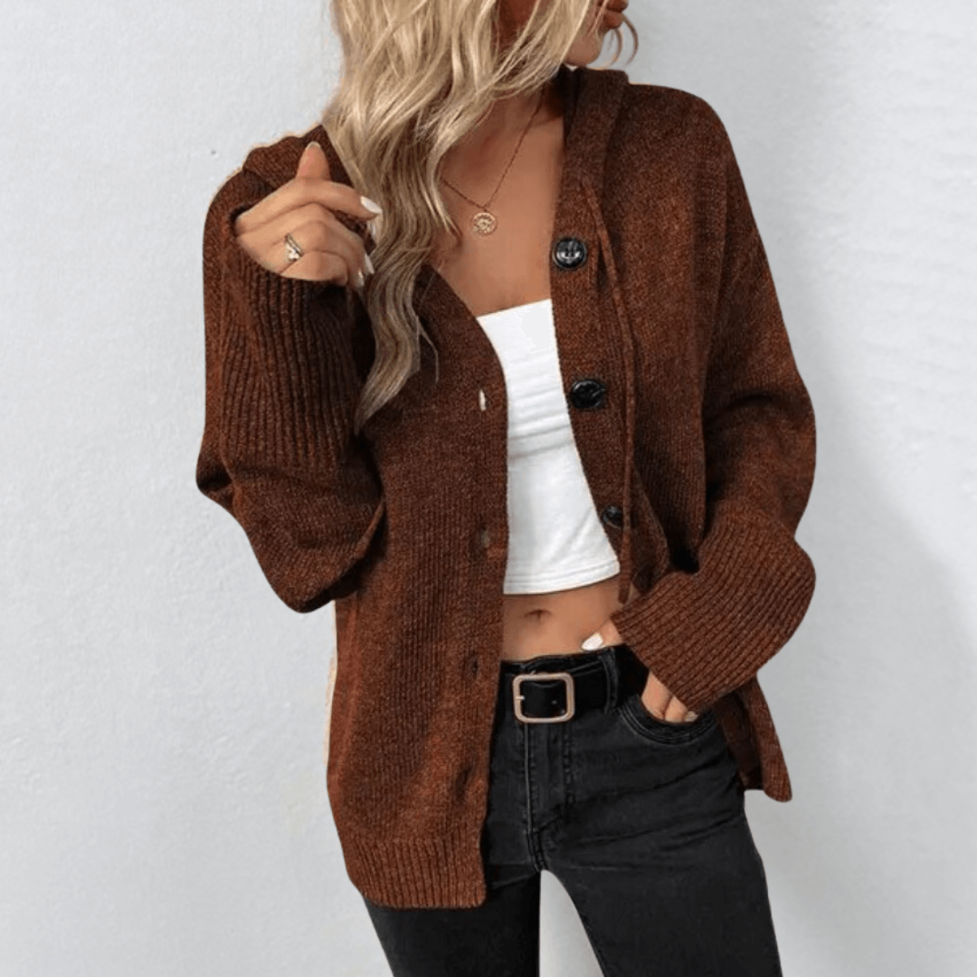 Brittan | Pleten cardigan z gumbi