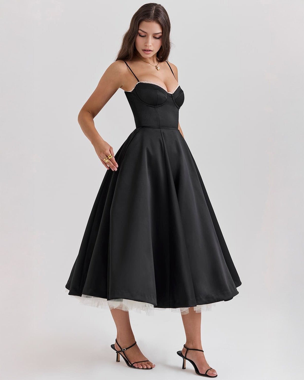 Midi obleka Selene