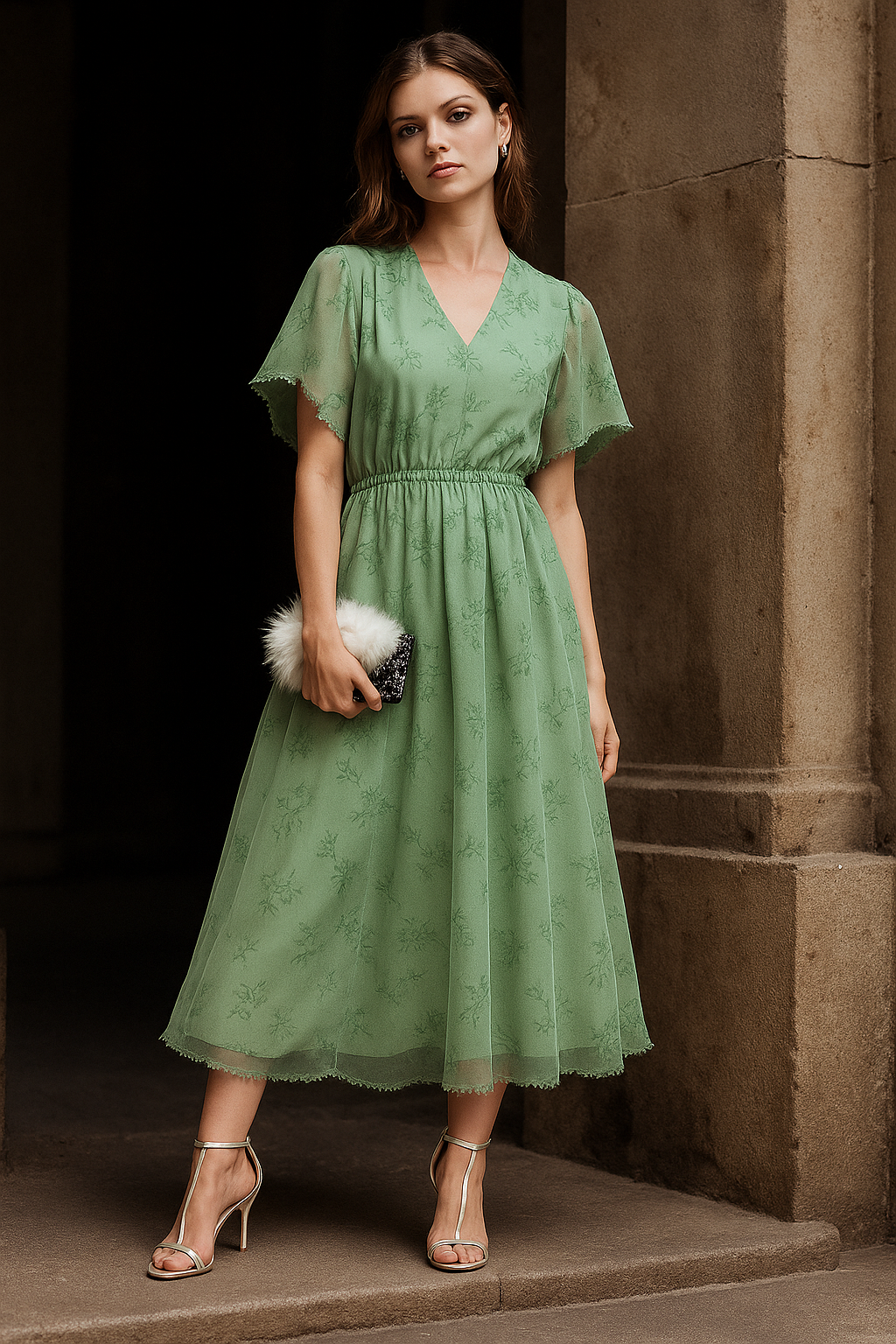 Almarie - Robe glamour flatteuse