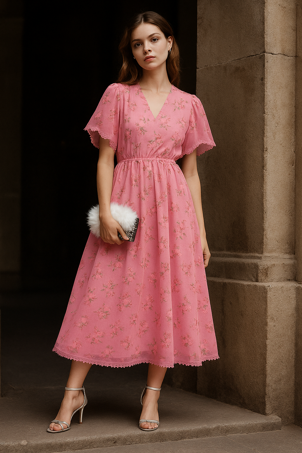 Almarie - Robe glamour flatteuse