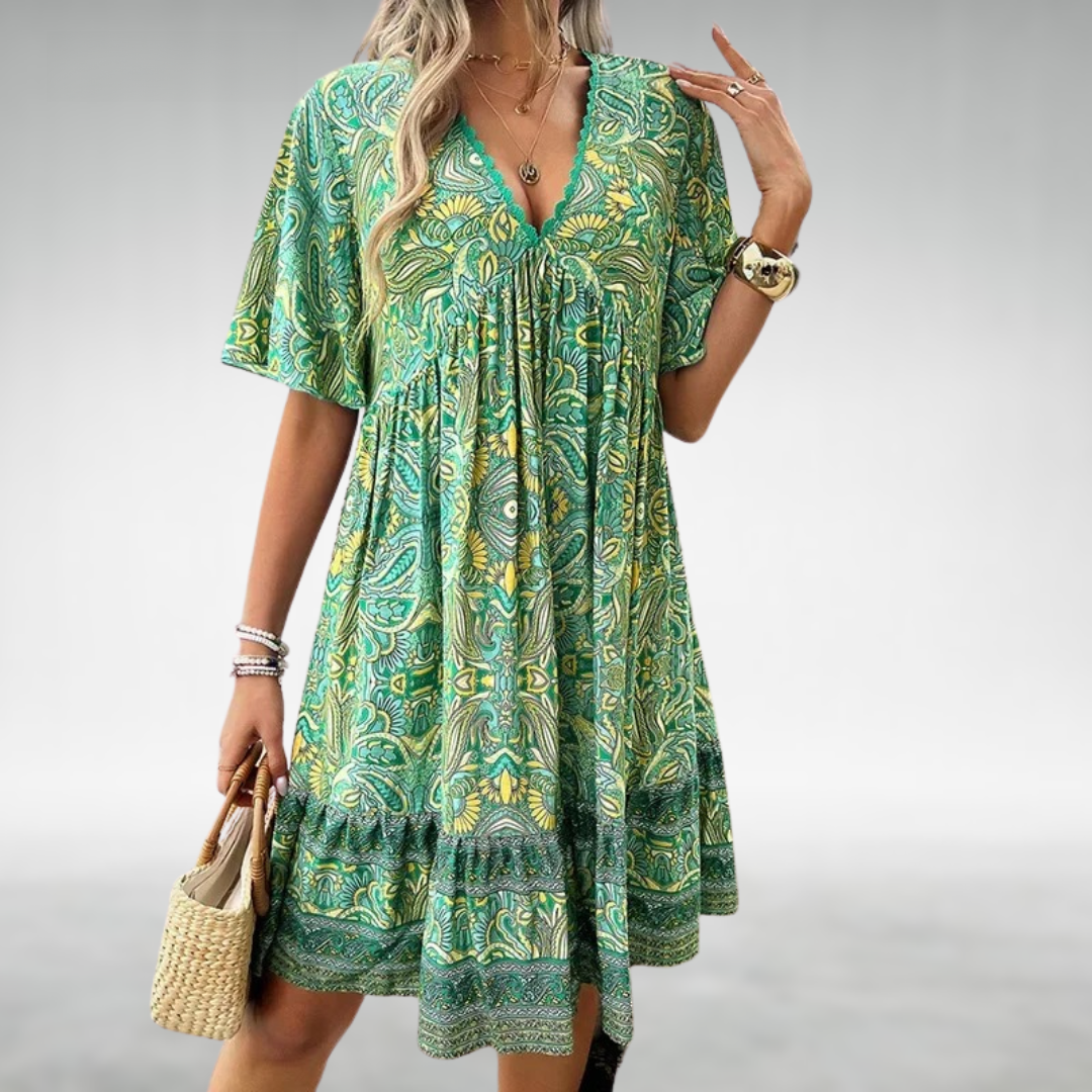 Nienke - Lahka boho poletna obleka