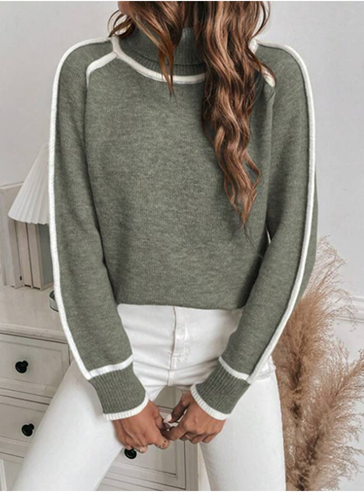 Elle | Udoben pulover s turtleneck ovratnikom za ženske