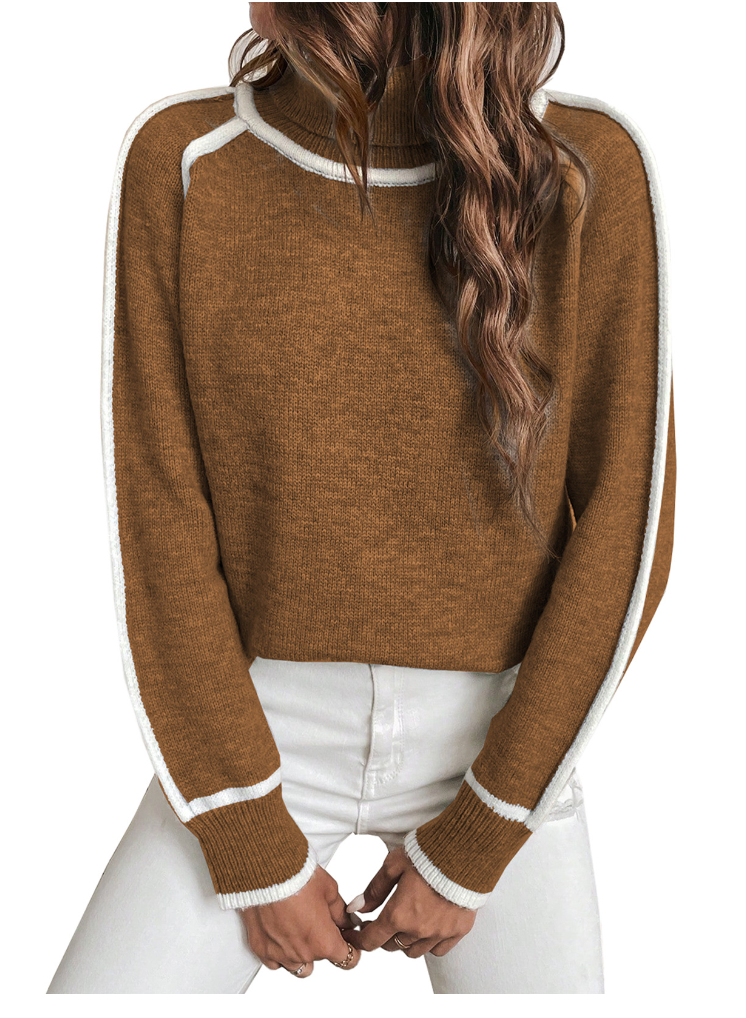 Elle | Udoben pulover s turtleneck ovratnikom za ženske