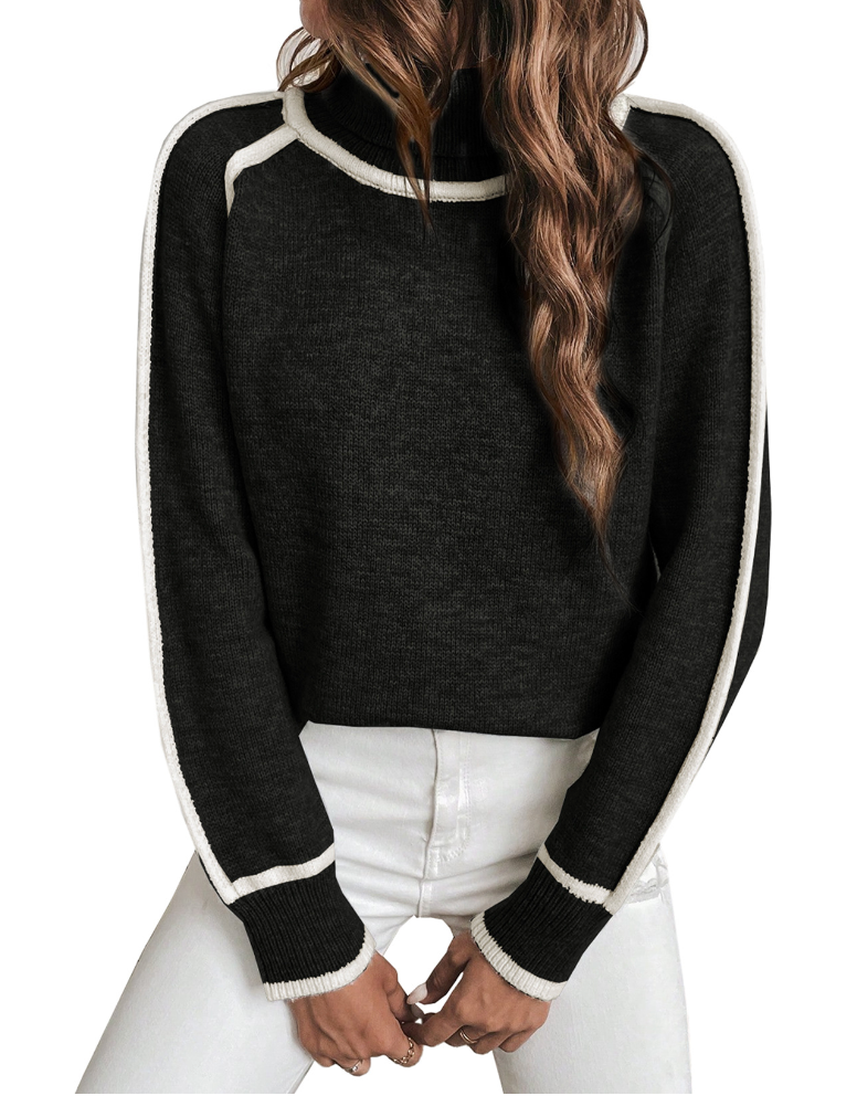 Elle | Udoben pulover s turtleneck ovratnikom za ženske