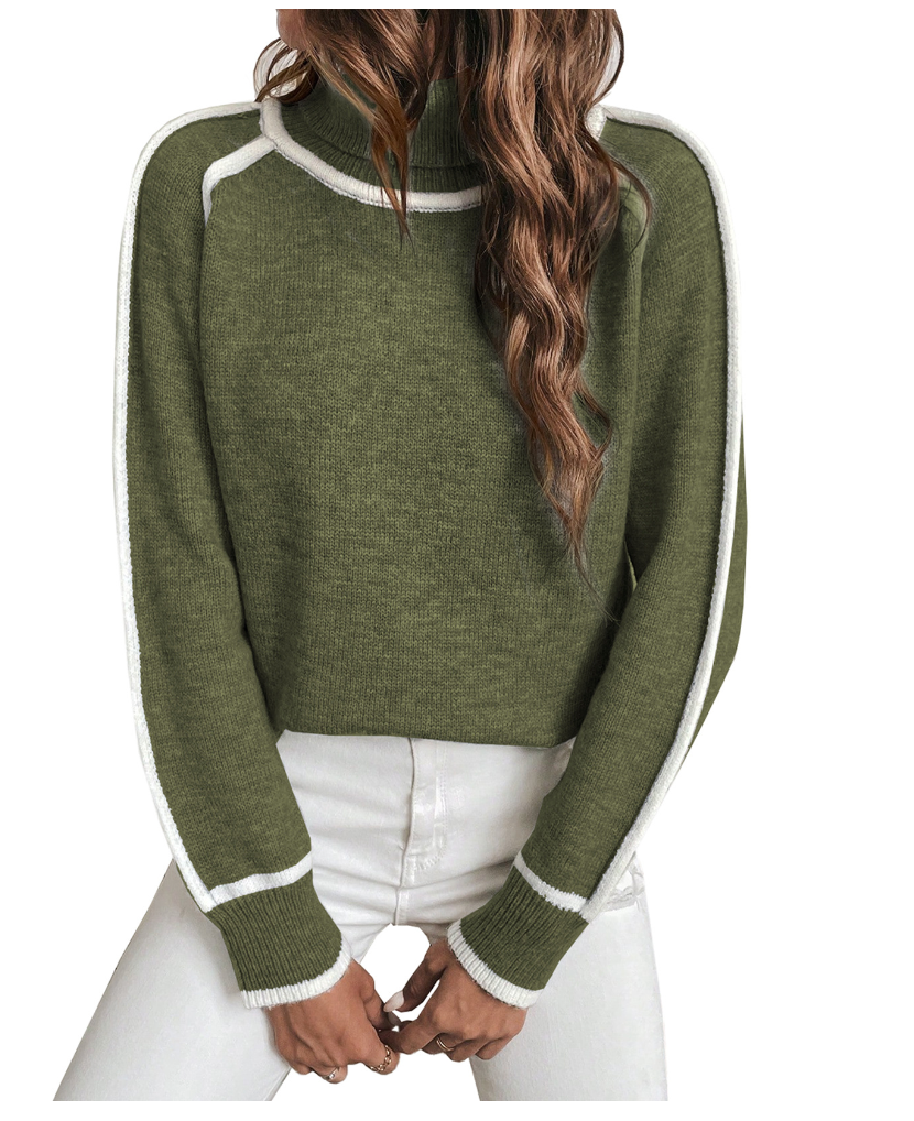 Elle | Udoben pulover s turtleneck ovratnikom za ženske