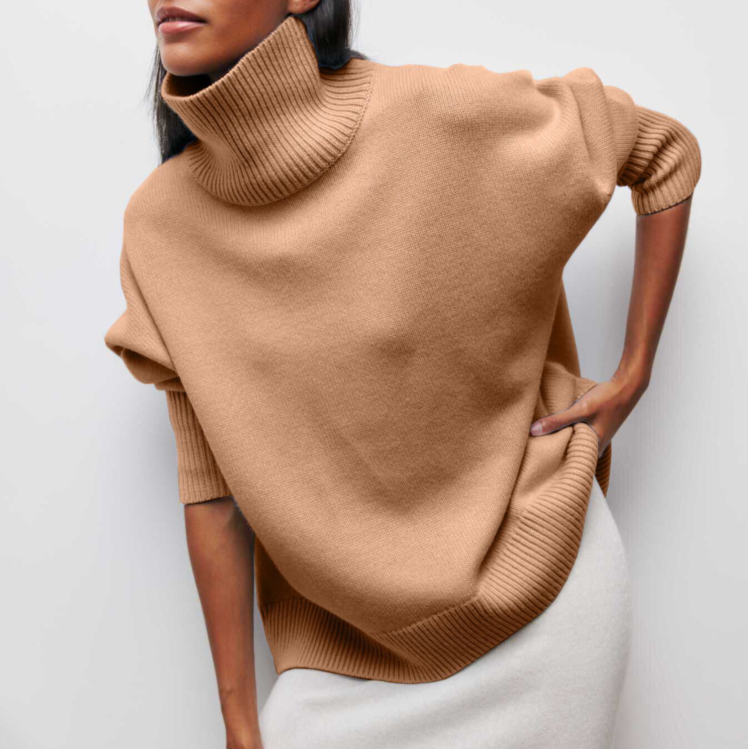 Amelia | Eleganten pleten dolčevita pulover