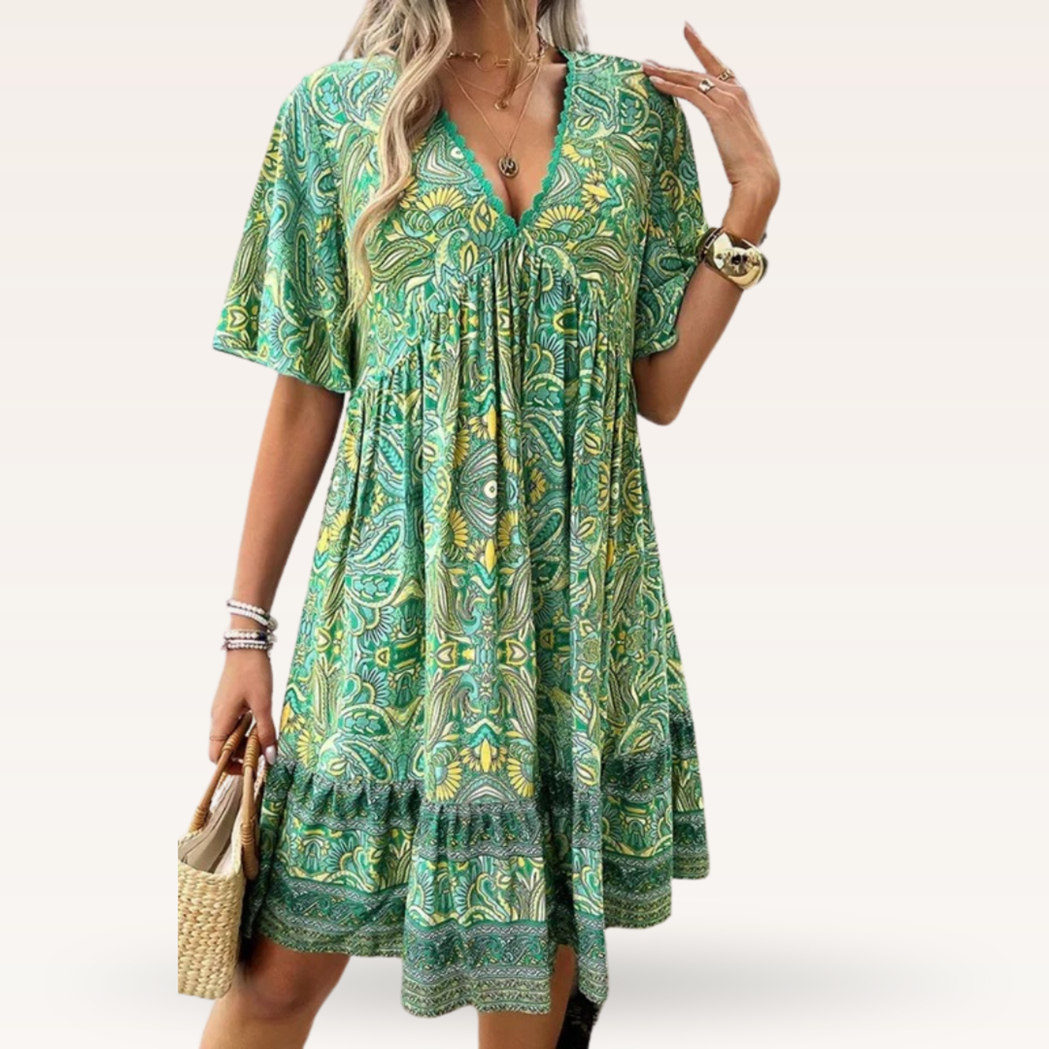 Nienke - Lahka boho poletna obleka