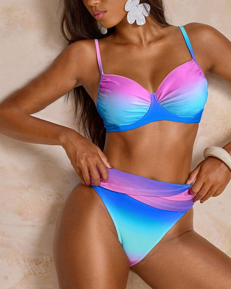 Bikini Dégradé Push-Up Modrček Sexy