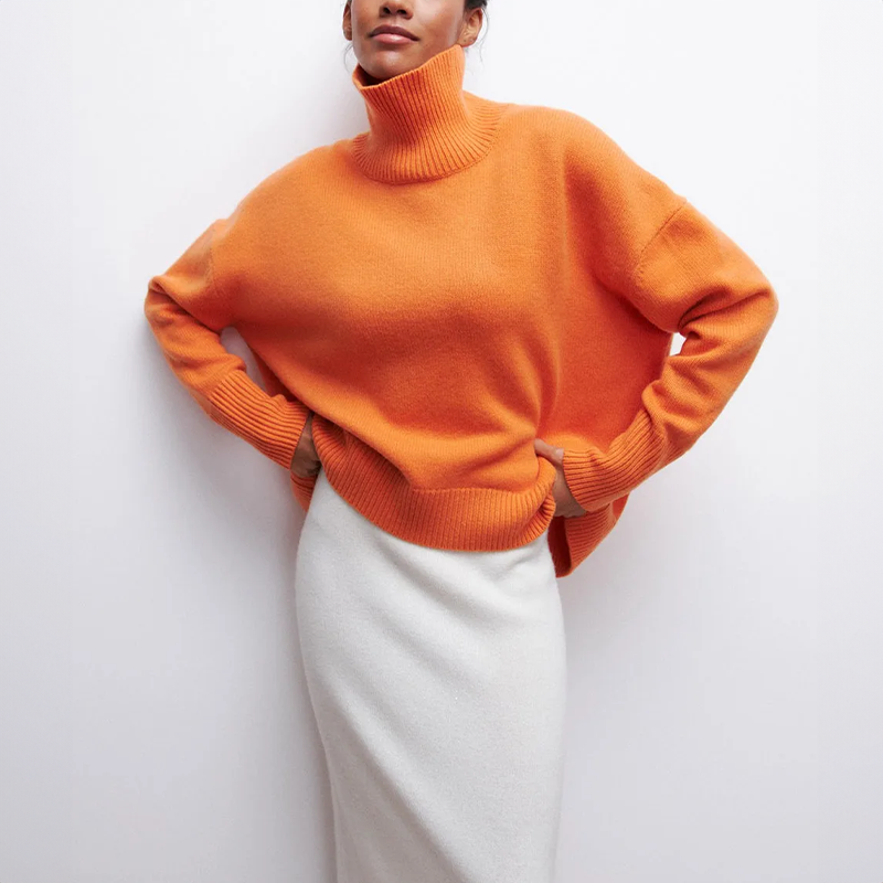 Amelia | Eleganten pulover iz pletenine s turtleneckom