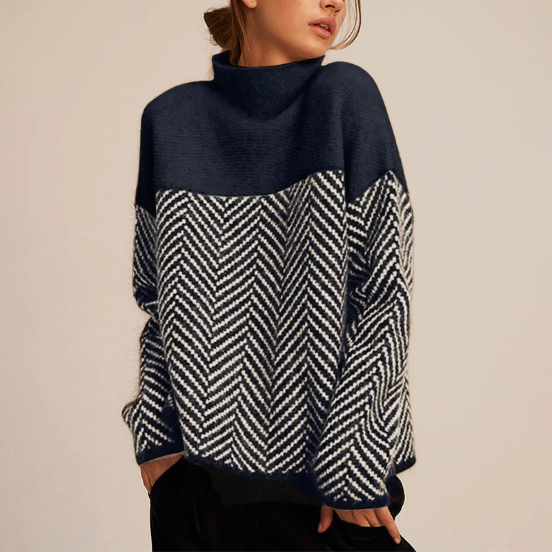ADELIE | Pull à col roulé premium en tricot de qualité