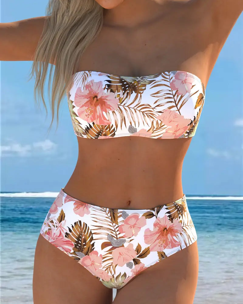 Bikini Bandeau S Tiskom