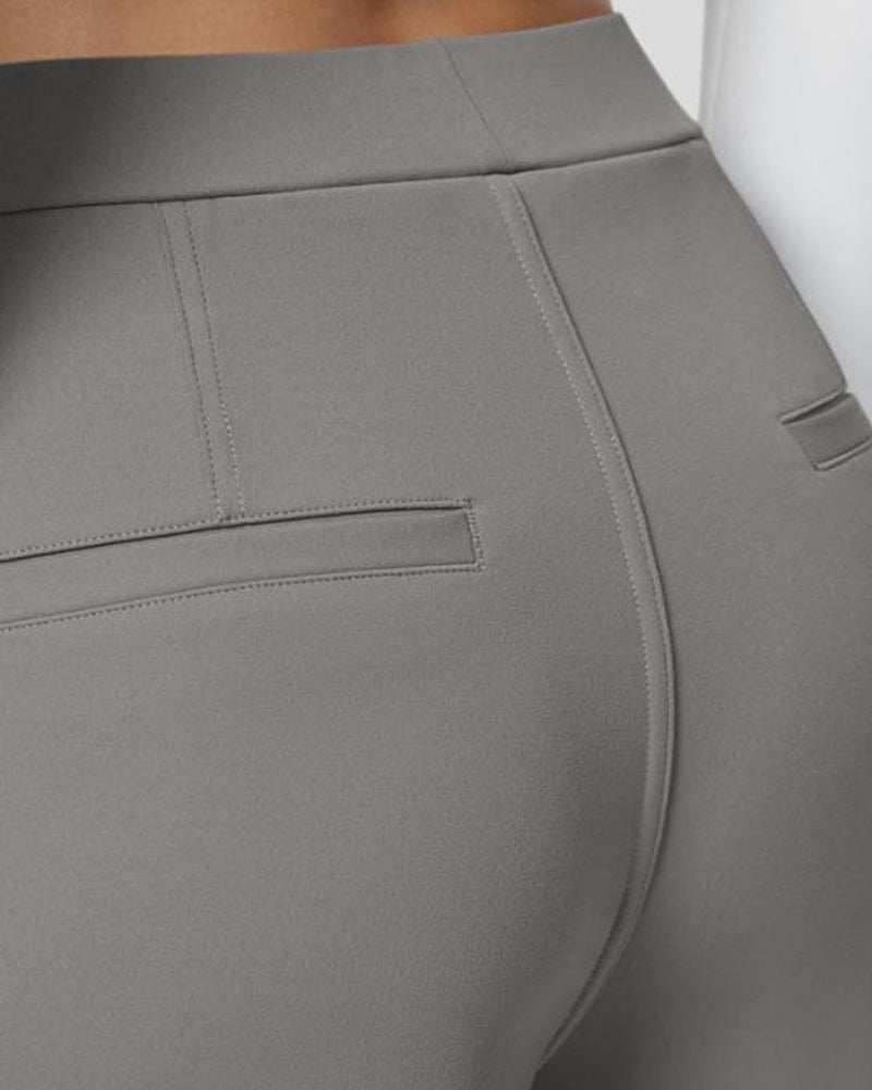 Abby|Pantalon de Costume Décontracté avec Poche