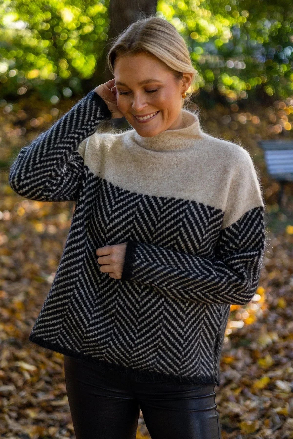 ADELIE | Pull à col roulé premium en tricot de qualité