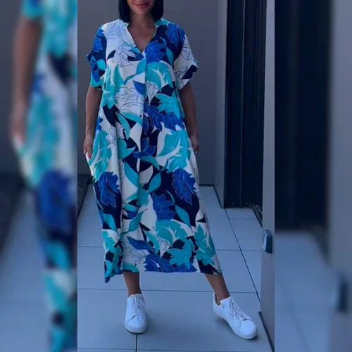 Elena™ - Elegantna cvetna obleka