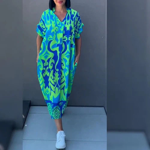 Elena™ - Elegantna cvetna obleka