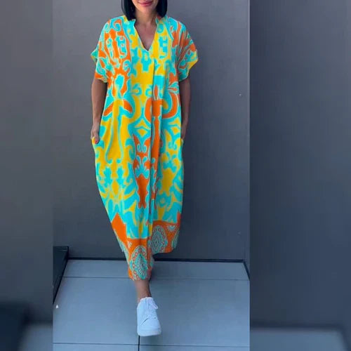 Elena™ - Elegantna cvetna obleka