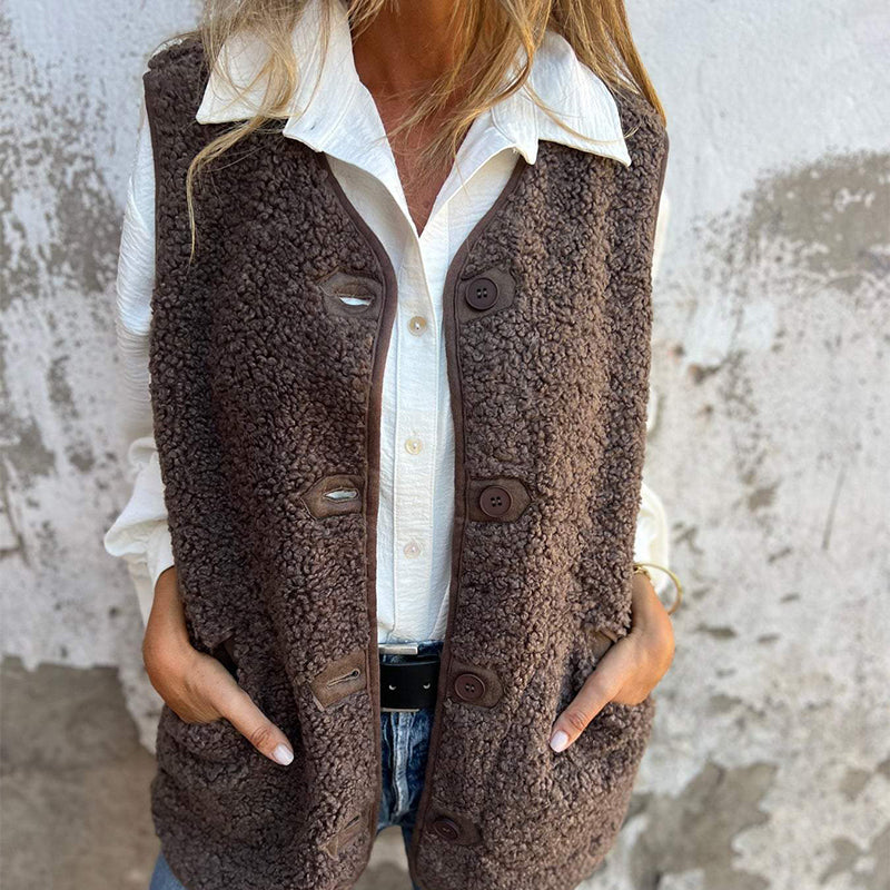 Amanda™ - Gilet z gumbi